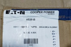 Cooper Power 103945 Kearney Eaton SERV-ENS Gray Adapter 2/0 4″ QTY 25