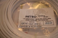 GRFR-062-WH-C-Extruded edging White Flame Retardant Polyethylene, T & B 100ft