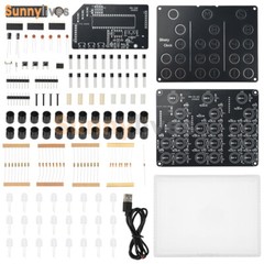 DC5V DIY Clock Kits Electronic Soldering Practice Kit For Learning USB Interface