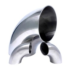 1pc 304 stainless steel sanitary grade welded elbow 316L sanitary grade polished