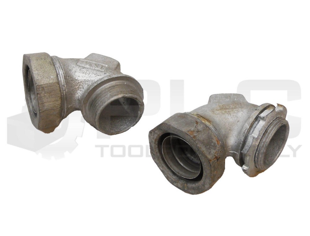 LOT OF 2 NEW APPLETON 1-1/4ST 90 DEG ELBOW FITTING 1-1/4″