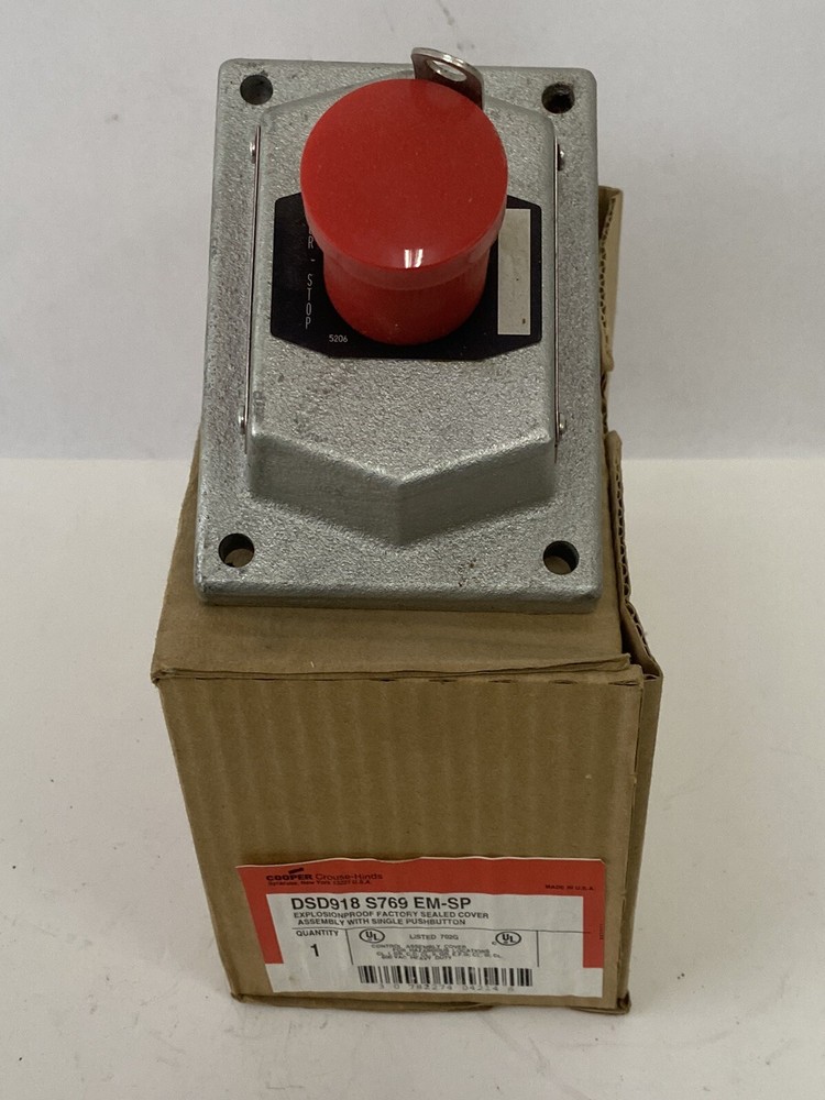 Cooper Crouse-Hinds DSD918 S769 EM-SP Emergency Stop Control Assembly