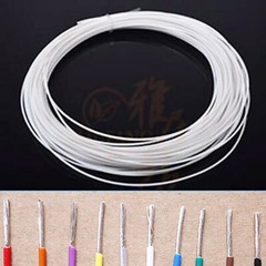 White Flexible PTFE FEP Wire Silver Plated Copper Cable HiFi Audio DIY