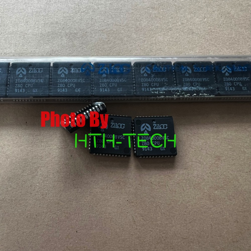 NOS Z0840008VSC Z80 CPU 8 Bit Microprocessor PLCC44 x 1pc