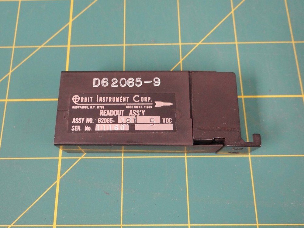 Orbit Instrument Company 62065-181 Readout Assembly 5VDC