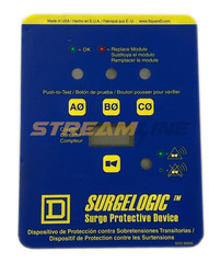 Square D Surgelogic TVS3DSPVC TVSS Display kit, 3 Phase, Vertical, Counter