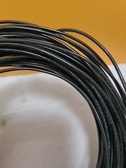 18 AWG 600V TFN SOLID COPPER WIRE 30+ FT BLACK And Green GREAT FOR TRAIN WIRE