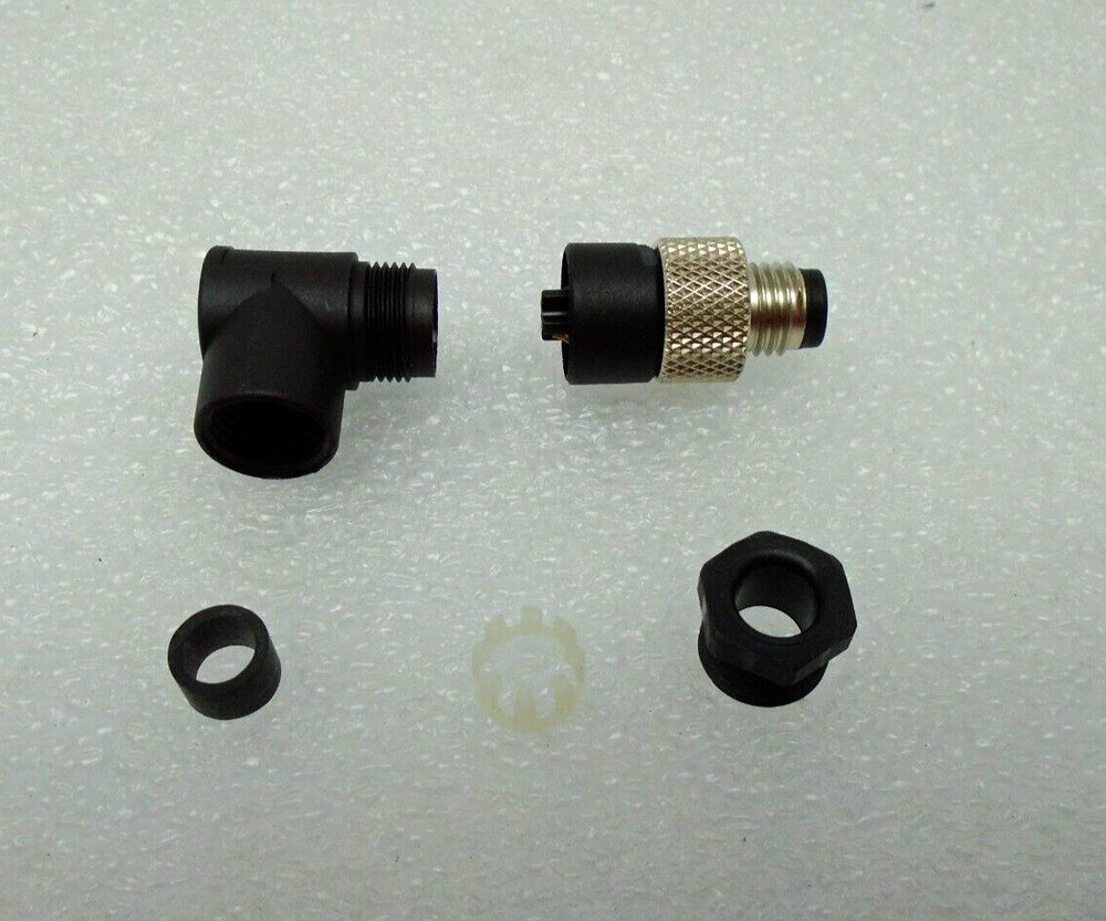 Turck BS 5231-0 Connector M8 Male Right Angle, 3 Pin Fits 3-5mm Dia. Cable #634S