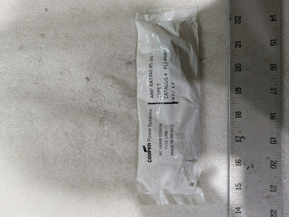 Eaton Cooper FL24N85 Type N Fuse Link 85A 24kV Distribution Power New