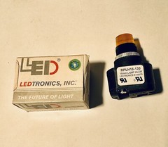 LEDTRONICS RPLH16-02-02-02 16MM LAMP PANEL ORANGE BRAND NEW