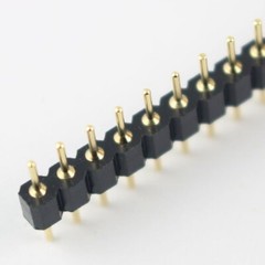 1Pcs Gold Plated 2.54mm Pitch Male 40 Pin Single Straight Round Header Strip