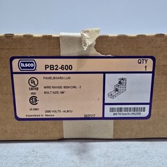 ILSCO PB2-600 Aluminum Panelboard Dual Lug