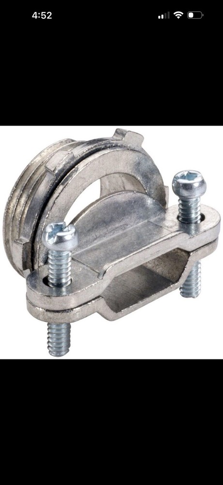 Southwire 956, 2″, Die-Cast, Non-Insulated, Non-Metallic Cable Connector, 5 Pc
