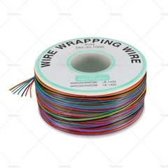 8 Colors Wrapping Wire Tin Plated Copper Wire 30 AWG 250M Length DM-30-1000