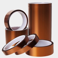 Kapton Polyimide Tape Film Heat Resistant Non-Adhesive Insulation 10-30mm Width
