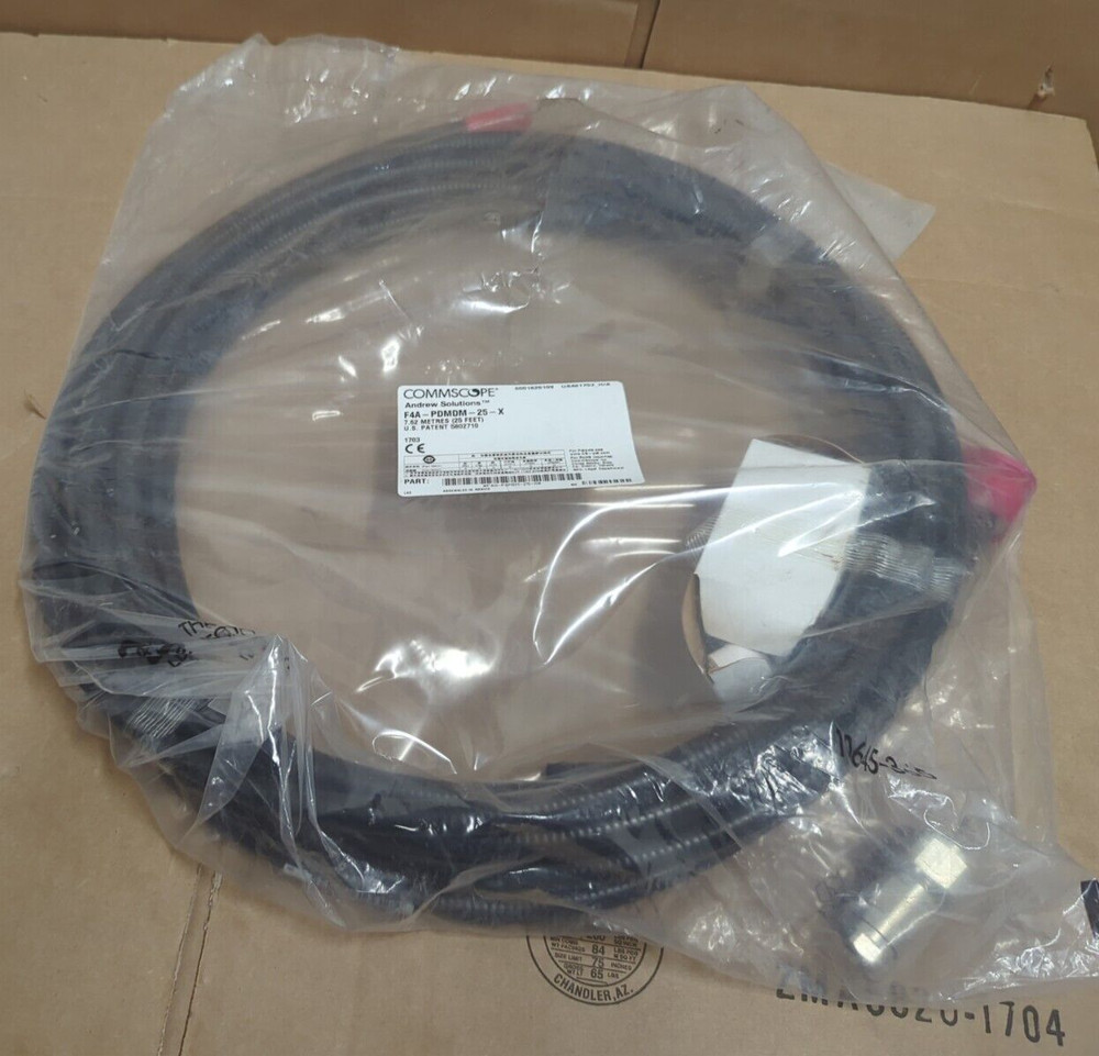 CommScope F4A-PDMDM-25-X FSJ4-50B SureFlex Jumper 7-16 DIN Male – 7-16 DIN Male