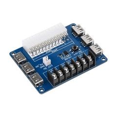 24pins ATX Power Supply Breakout Board USB Charging Chassis Power Adapter Board