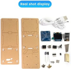1Set DIY Electronic Kit Display Mini Clock + Shell DIY Soldering Project ESP8266