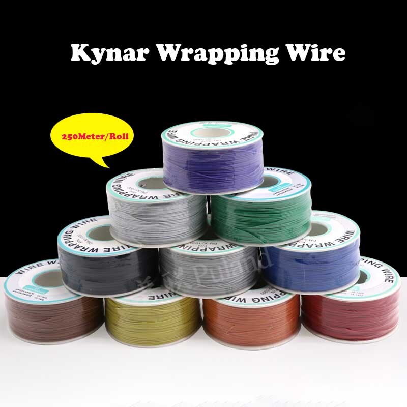 Kynar Wrapping Wire 30AWG Insulated Silver Plated Single Core Copper PCB/OK line