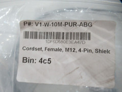 PEPPERL & FUCHS Cable Socket, Shielded V1-W-10M-PUR-ABG (FAST SHIPPING)