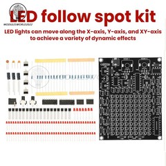 DC4.5-9V 81 LED Follow Spotlight Adjustable LED Game DIY Welding Electronic Kit