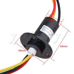 240V 22mm High Current Slip Ring 3-way 30A 105g Black