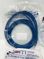 LOT OF 4 L-COM TRD695BL-20 Premium Cat 6 Cable, RJ45 / RJ45, Blue 20.0 ft NEW