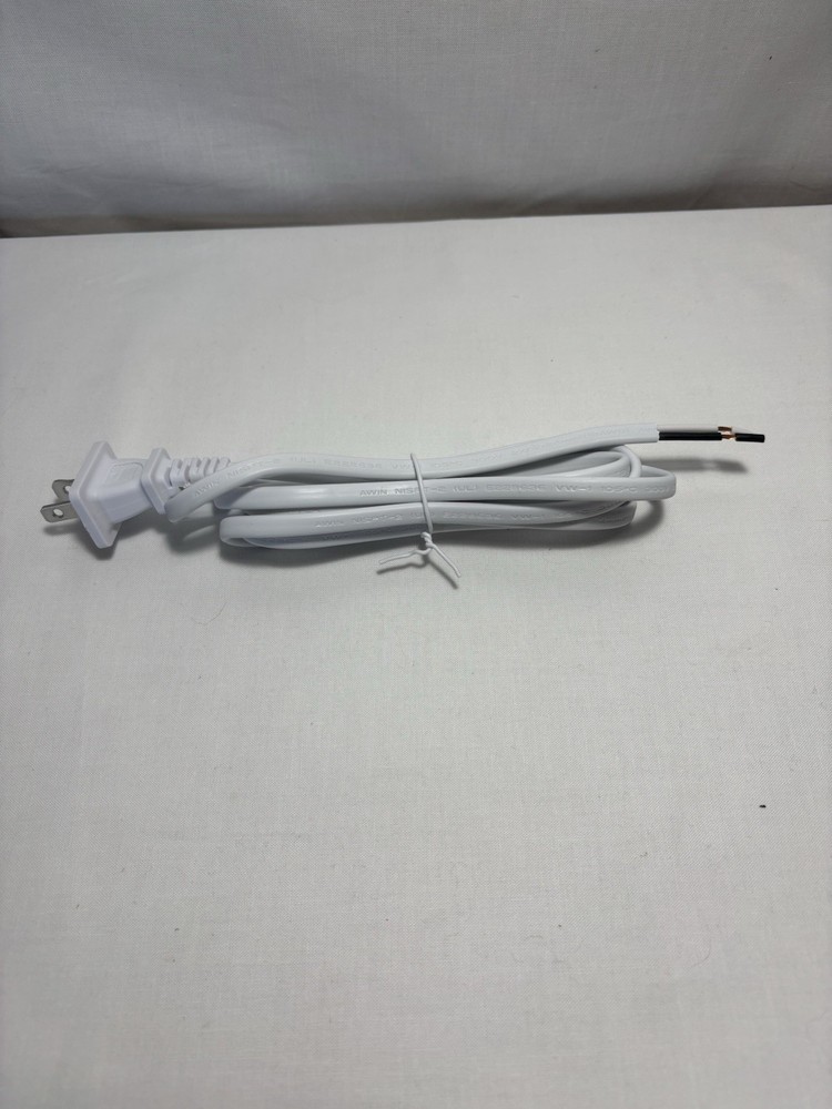 Lot of 5 New Replacement Electrical Cords for Lamps or Other Electric Items