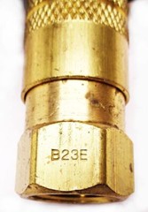 LOT OF 5 NEW PARKER B23E BRASS COUPLER 3/8″ NPTF