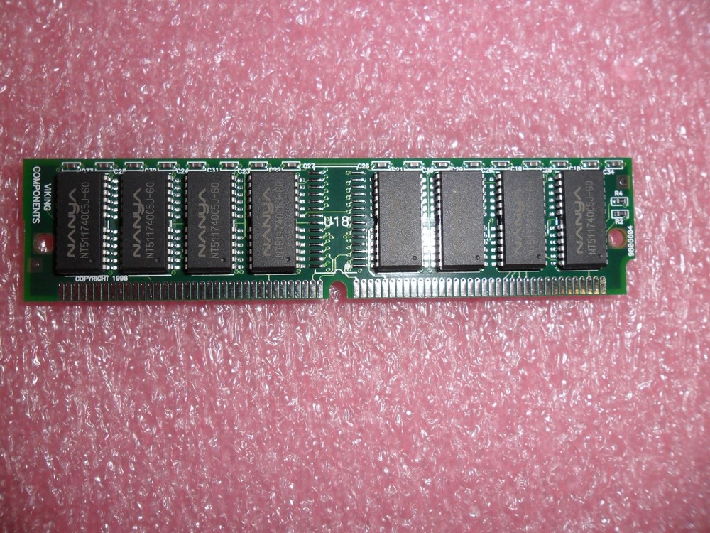 VA8322U2EN5-60YET SIMM MEM RAM 32 MB 72-PIN 60NS 16 CHIP (1 PER LOT)