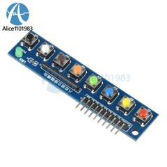 8 Independent Key Button Module With LED Indicator Keyboard Module For Arduino