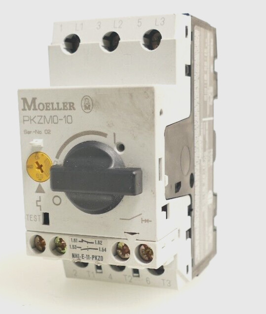 Moeller Motor Circuit Breaker | PKZM0-10 + Auxiliary Switch | NHI-E-11-PKZ0