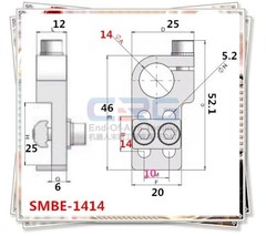 1PCS NEW FIT FOR SMBE-1414T T Yes with nut fixture cylinder connection fixation
