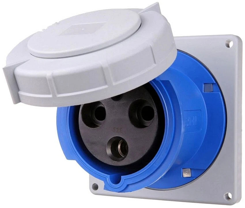 NEW EATON AH3100R6W Pin and Sleeve Receptacle, 250V, 100A, 2-Pole 3-Wire, IP69K