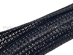 3.3Ft (1m) F6N0.25BK 1/4″ Black Split Braided Cable Sleeving , Split Loom , Wrap