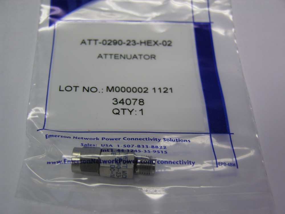 Midwest Microwave ATT-0290-23-HEX-02 M/FM 23db 18GHz 2W SMA Minipad Attenuator