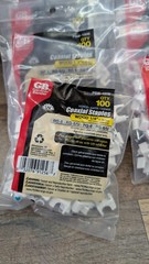 Gardner Bender Coax Staples PSW-100B Wood 1/4″ RG-6/RG-59 10x 100 Pack New