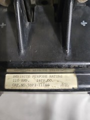 WARD LEONARD 5DP3-11100 CONTACTOR 110AMPS 240V [TESTED]