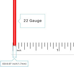 22 Gauge Silicone Wire Spool Red 25Ft and Black 25Ft Flexible 22 AWG Stranded Ti