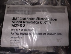 3M Cold Shrink QT-III 3/C Termination Kit 7621-S-2-7GT #2 AWG 5/8 KV 90 DAY RET