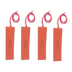 4 Pcs Silicone Rubber Heating Pad Flexible Silicone Heater Mat Rubber Heating