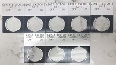 8 Pack Allen Bradley 30mm Push Button Legend Plate ON OFF *New See Pictures