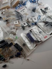 HUGE NEW 1200+ Capacitors, Resistors, etc. Electronic Components Lot