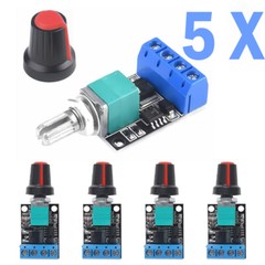 5X DC Motor Speed Controller PWM Adjustable 5V-12V 10A LED Brightness Regulator