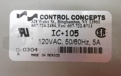 CONTROL CONCEPTS IC+105 ACTIVE TRACKING FILTER 120VAC 50/60HZ 5A