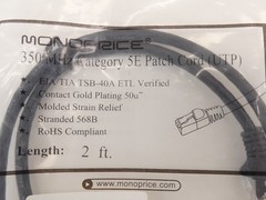 *Lot of 3* Monoprice 3363 Cat5E Patch Cord 2′ – NEW Surplus!