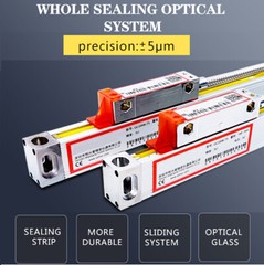 Precision 1μm Linear Scale DRO 3 Axis Digital Readout Glass Encoder Lathe Mill