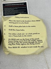 IRISS VPFR-75 Infrared 3” Viewing Window Pane, Round, New, USA Made