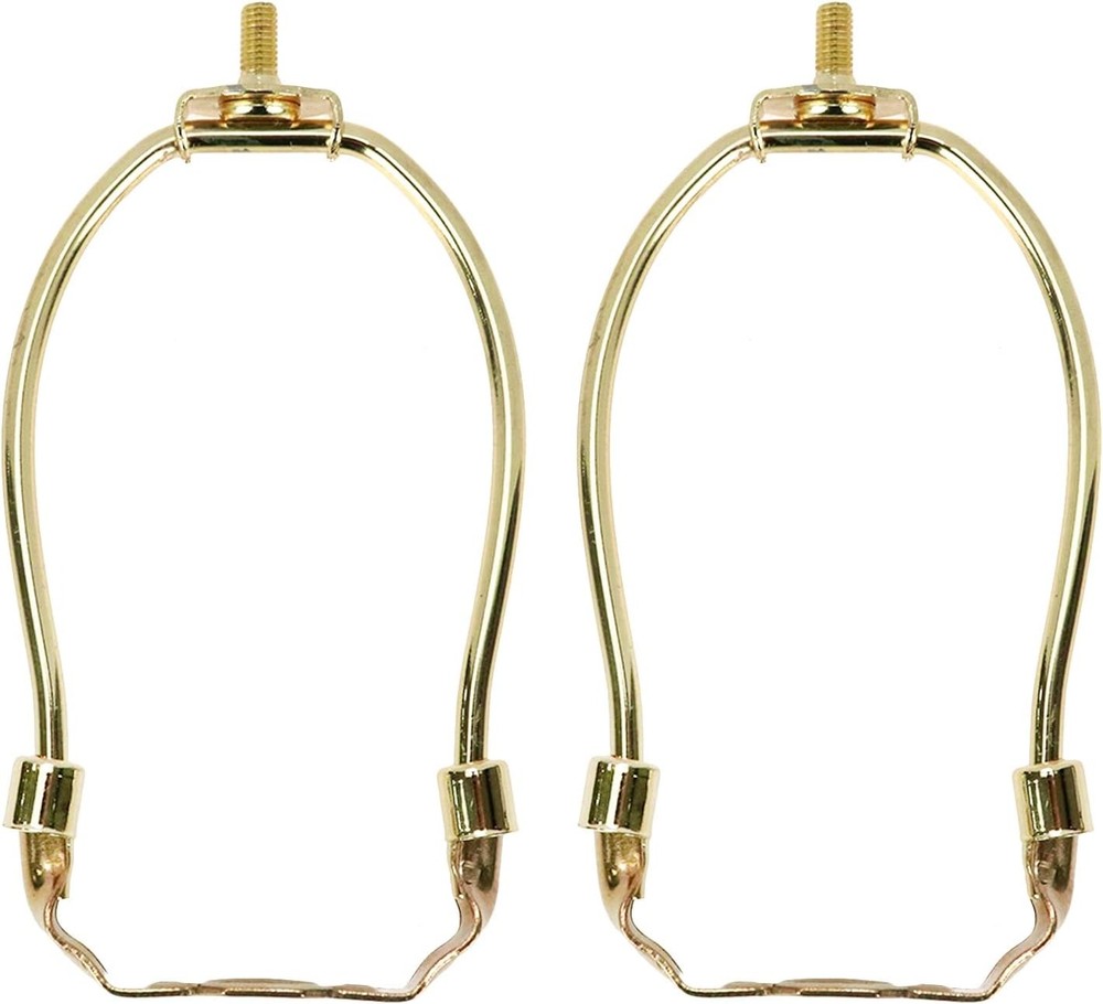 5 Inch Small Lamp Harp Fitter Mini Lamp Shades Polished Brass No Finial Harp