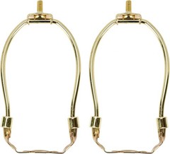 5 Inch Small Lamp Harp Fitter Mini Lamp Shades Polished Brass No Finial Harp
